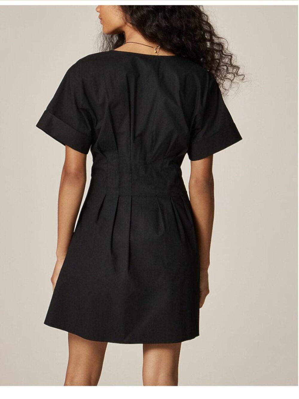 NWT J. Crew Wren Mini Shirt-Dress Cotton-Blend Poplin LBD Office Career Size 10 - Picture 3 of 15